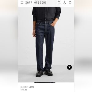Zara men Slim fit jeans, Dark Blue Jeans Size 31